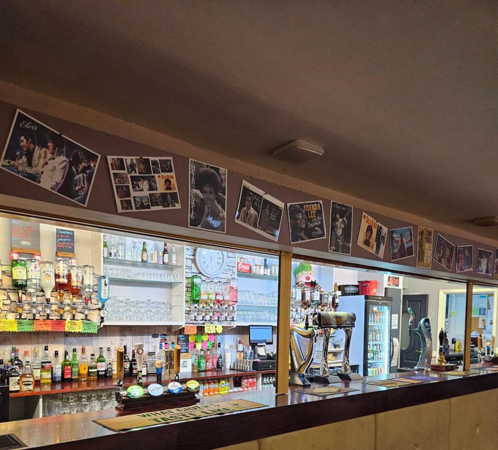 The Bar Inside Lawns Social Club